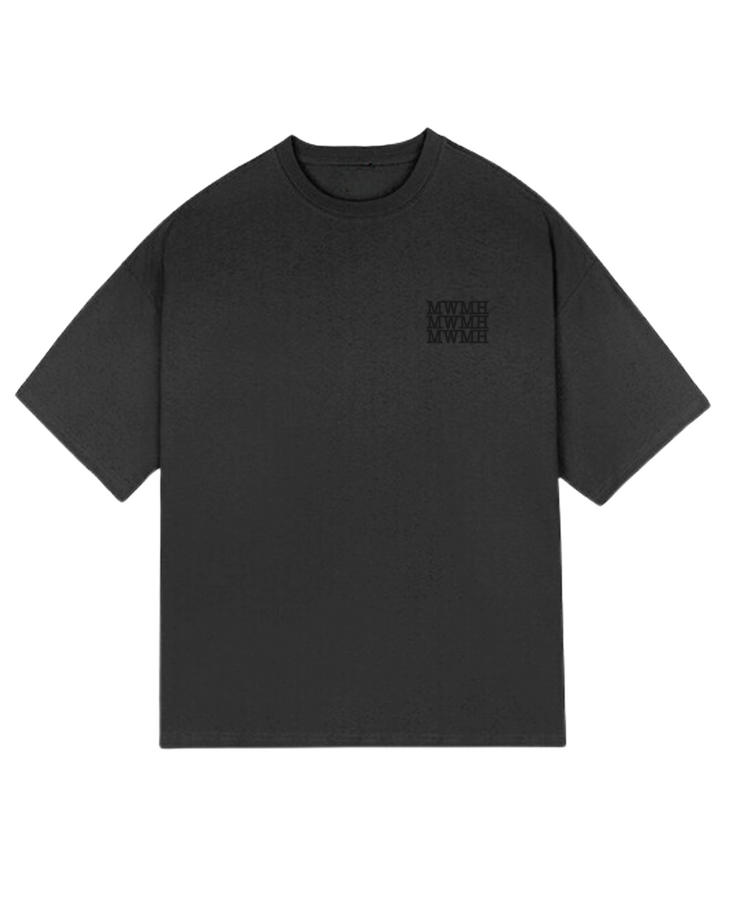 MWMH Basics Oversized Tee - Faded Black