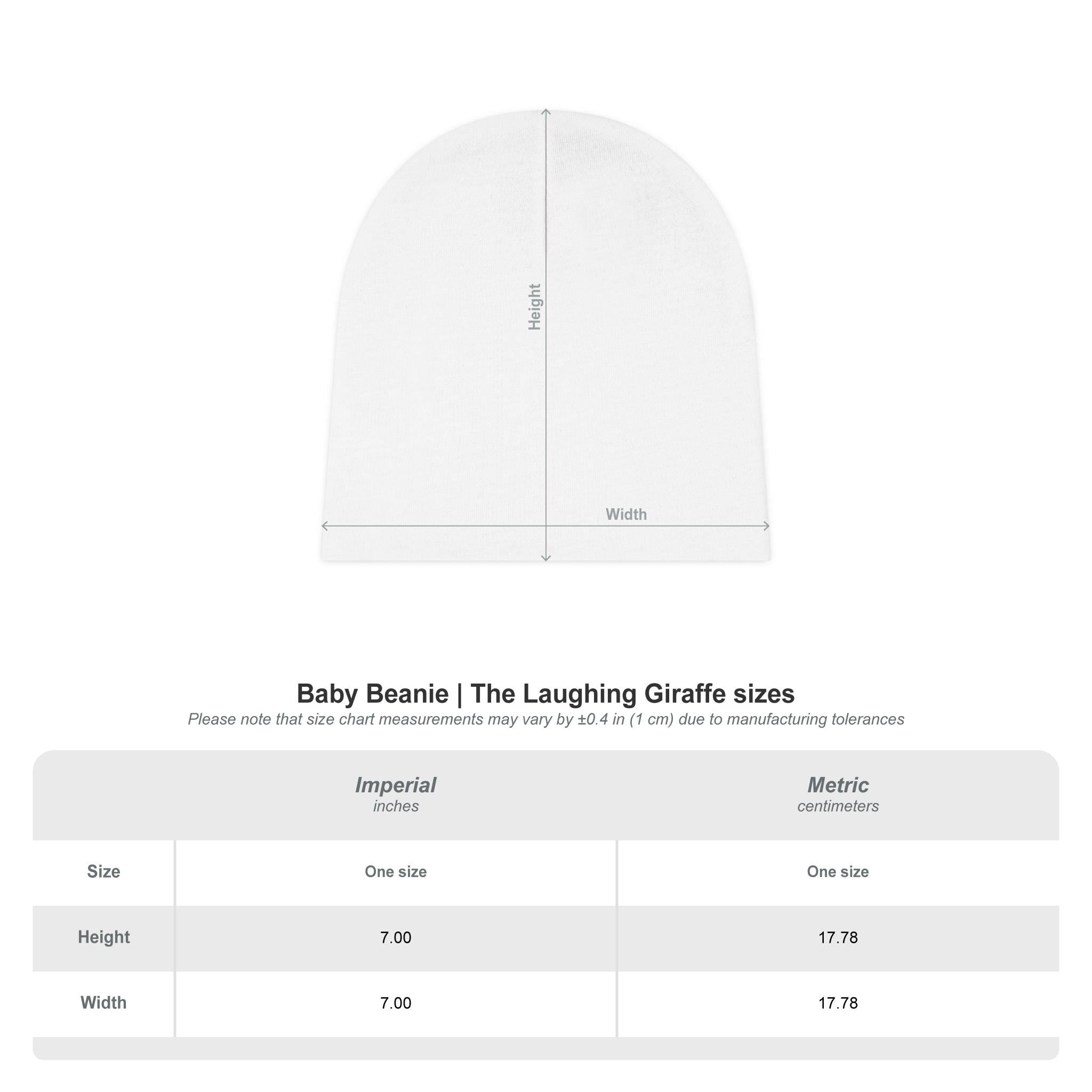 Ghosty Heart Baby Beanie