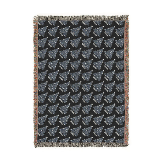 Xmas Bone Tree Woven Blanket