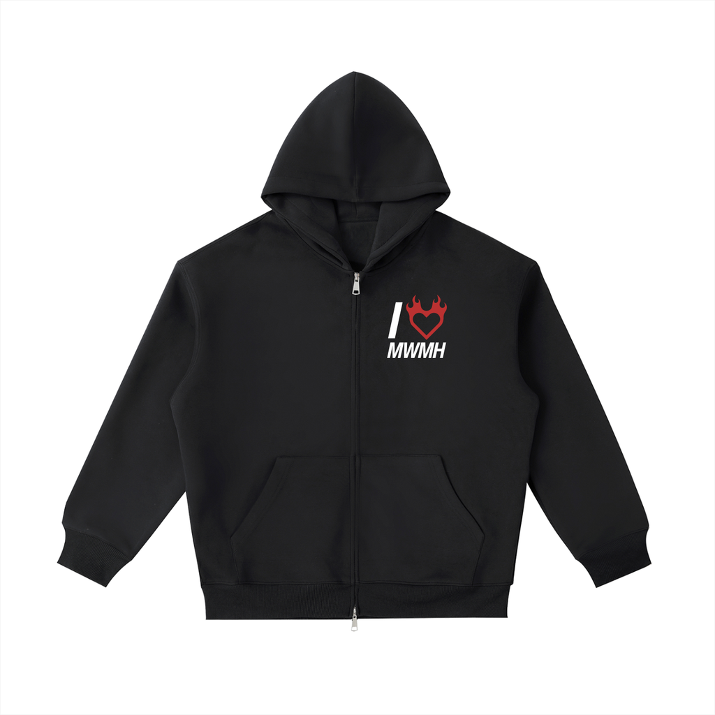 Heart MWMH Zip Up Hoodie