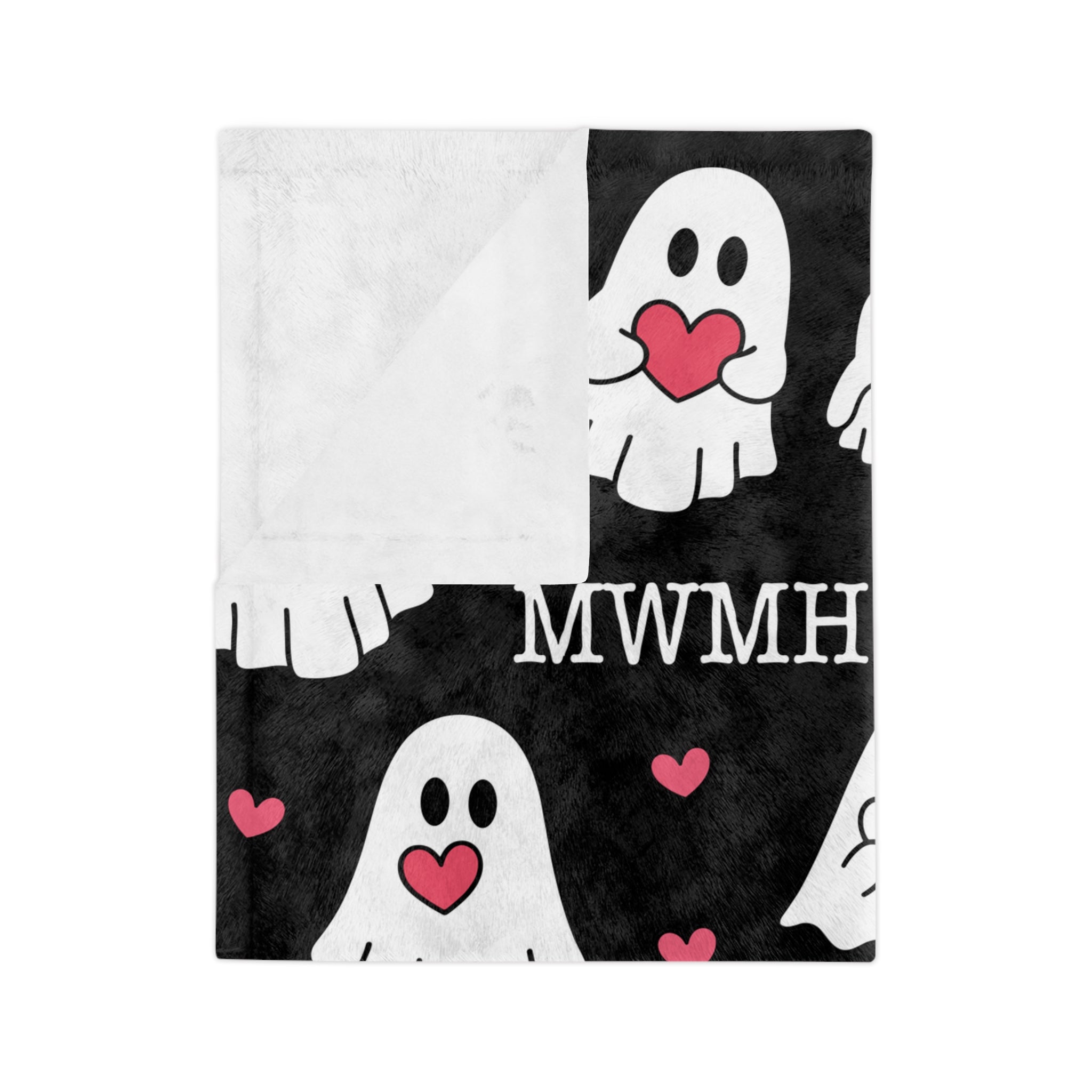 Ghosty Heart Swaddle Blanket