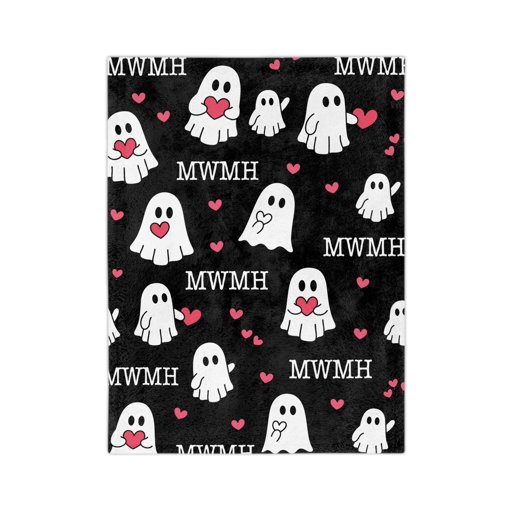 Ghosty Heart Swaddle Blanket