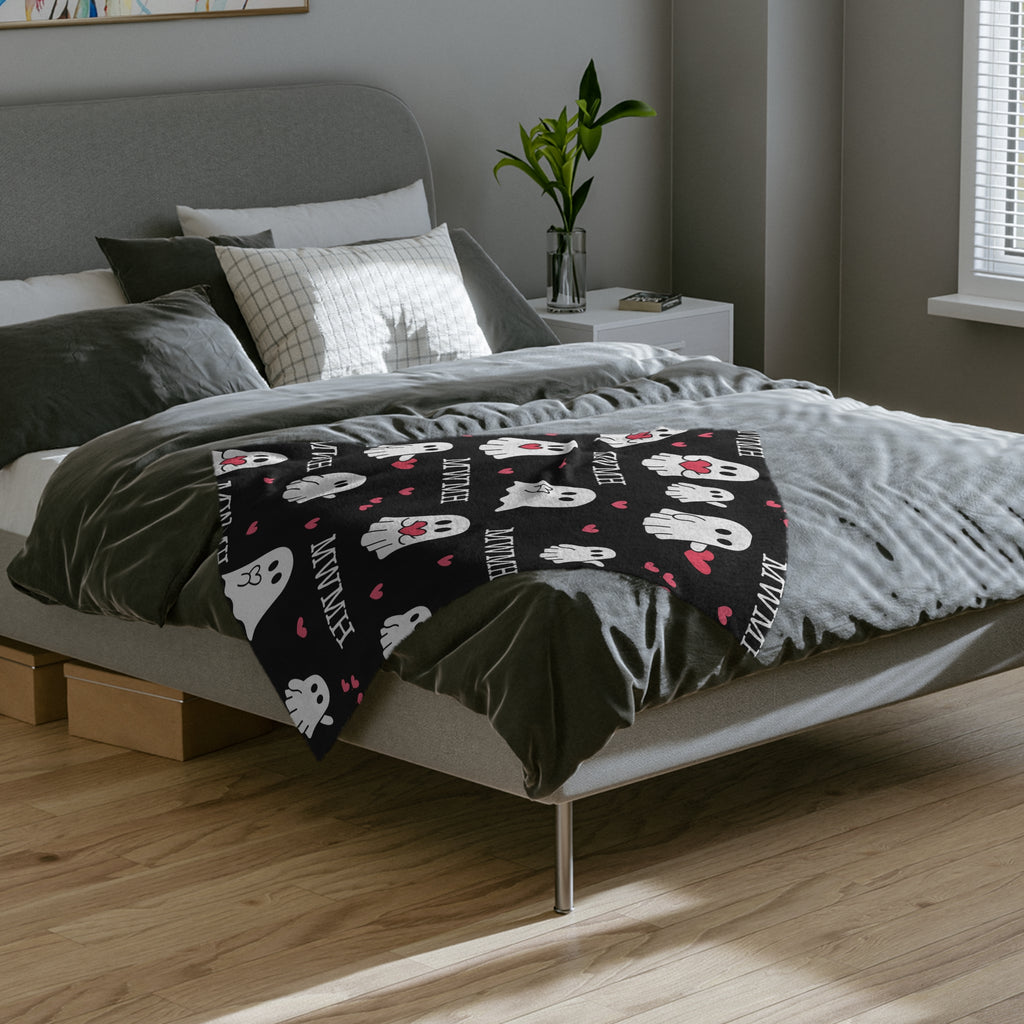 Ghosty Heart Swaddle Blanket