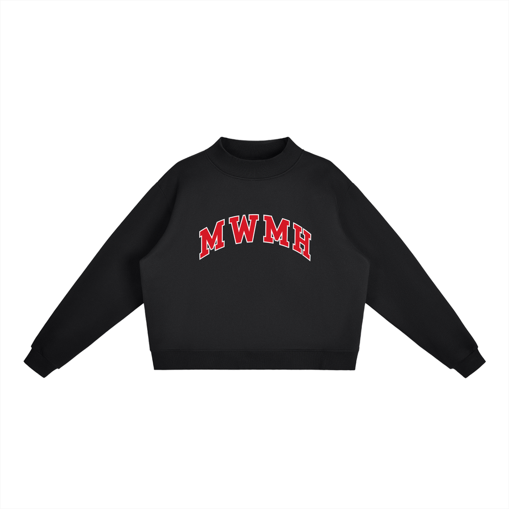 MWMH Varsity Oversized Mock Neck