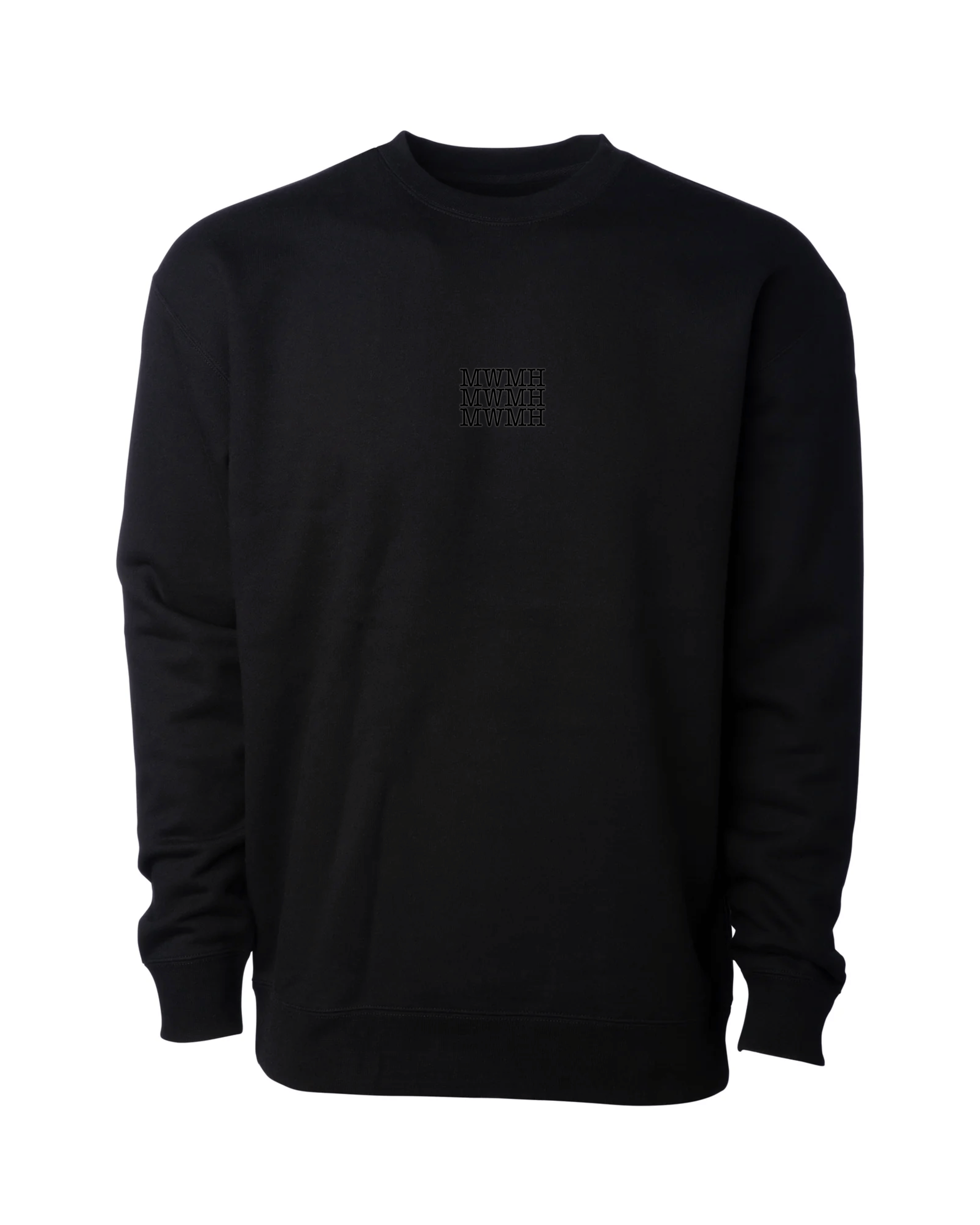 MWMH Basics Black Crewneck