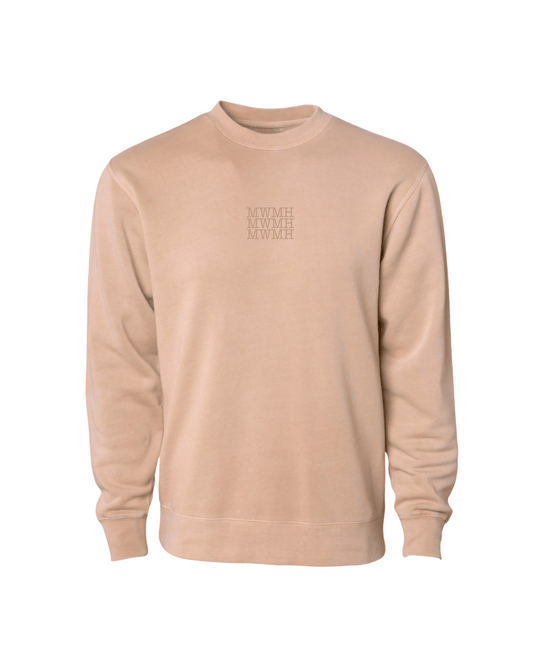 MWMH Basics Oversized Crewneck - Tan