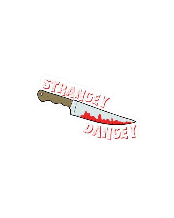 Strangey Dangey Knife Sticker